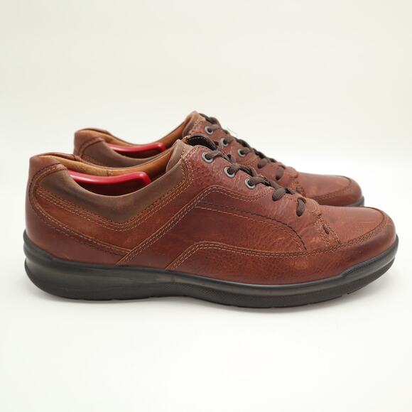 Ecco Howell Tie Sneakers Shoes Brown Leather Walking Mens Size 12 US 46 EU main image 13